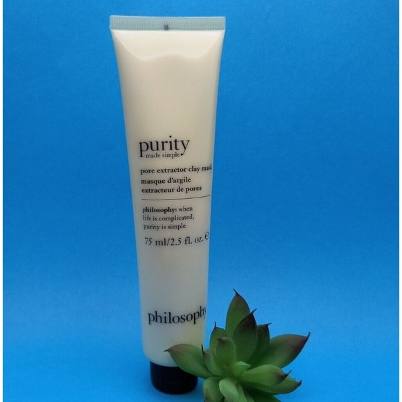 Philosophy Purity Made Simple Pore Extractor Clay Mask, 2.5oz, NEW - Picture 1 of 6